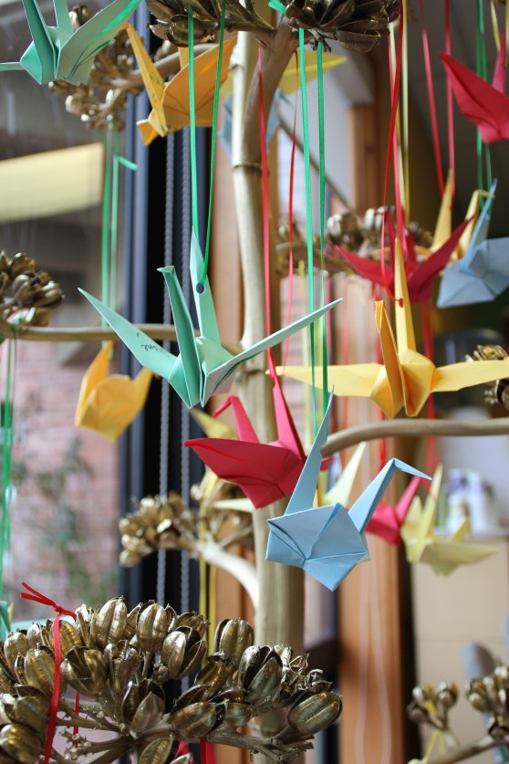 Wish Tree with beautiful paper cranes